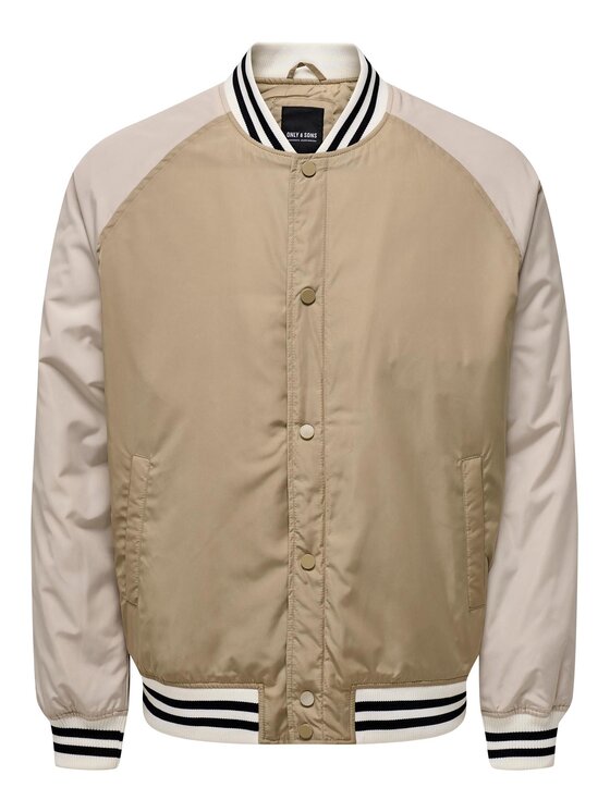 Only & Sons Only & Sons Μπόμπερ μπουφάν 22025423 Μπεζ Regular Fit