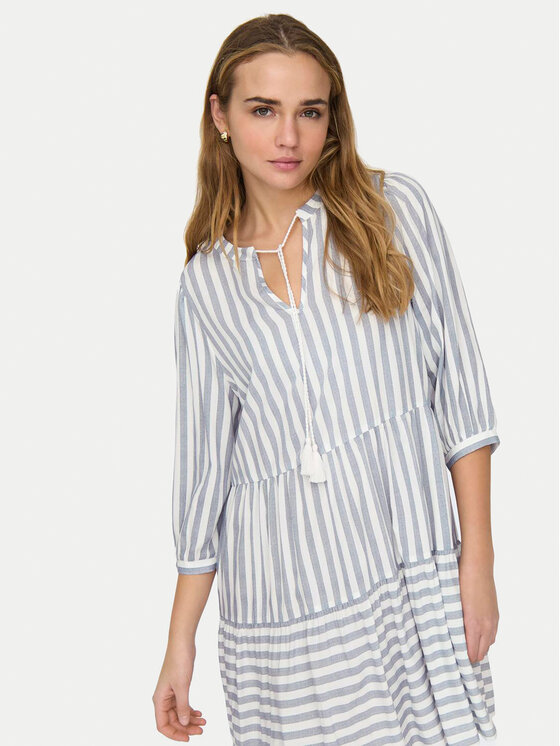 ONLY ONLY Poletna obleka Kaya 15220521 Modra Regular Fit