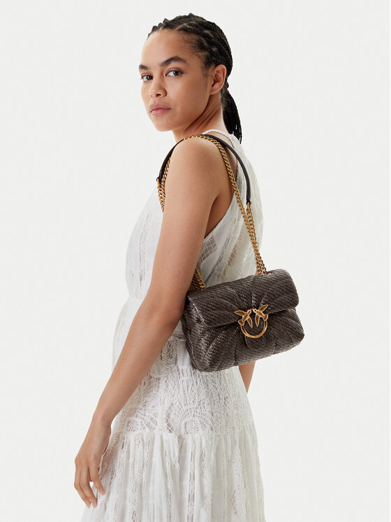 PINKO PINKO Τσάντα Love Puff Mini Cl PE 25 PLTT 100039 A2C8 Καφέ