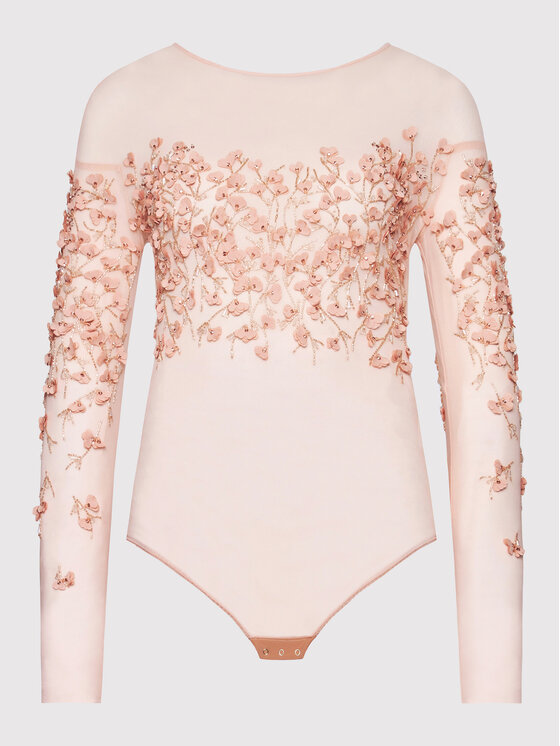 Elisabetta Franchi Elisabetta Franchi Komplet body in krilo BG-001-22E2-V940 Roza Regular Fit