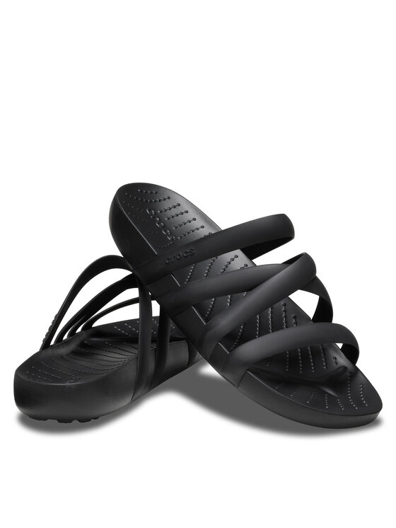 Crocs Crocs Ciabatte Splash Strappy Sandal 208217 Nero