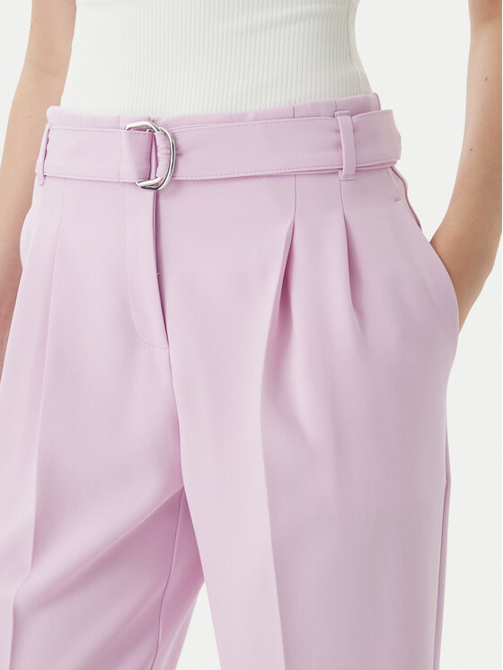 BOSS BOSS Medžiaginės kelnės Tapiah 50490037 Violetinė Regular Fit