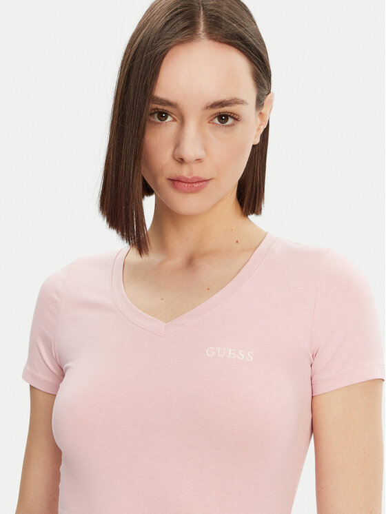 Guess Guess T-shirt O5RI02 KBBU1 Ružičasta Regular Fit