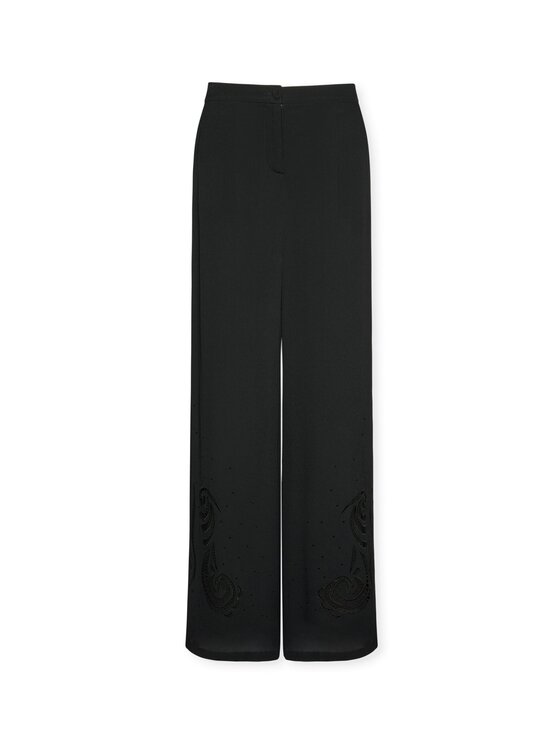 Elena Mirò Elena Mirò Spodnie materiałowe P183P000416N033 Czarny Regular Fit
