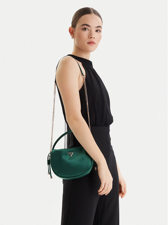 Guess Guess Дамска чанта Elsie Mini HWSE96 50750 Зелен