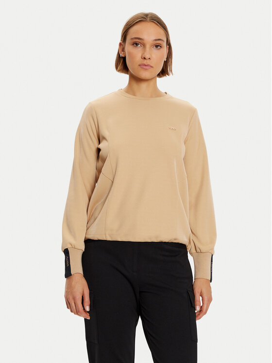 Liu Jo Sport Mikina TF4257 J4751 Béžová Regular Fit