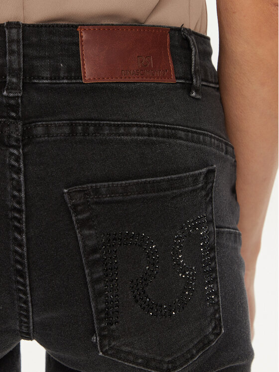 Rinascimento Rinascimento Džínsy CFC0120190003 Čierna Flare Fit