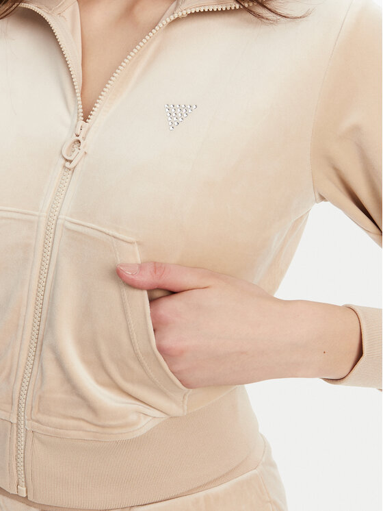 Guess Guess Mikina V3BQ22 K0232 Béžová Regular Fit