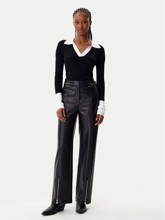KARL LAGERFELD KARL LAGERFELD Pulover A4W18043 Negru Slim Fit