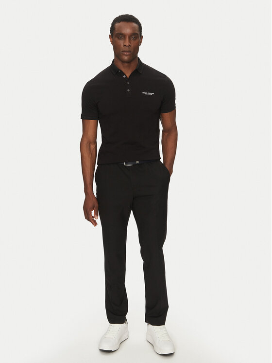 Armani Exchange Armani Exchange Polo särk 8NZF80 Z8H4Z 1200 Must Regular Fit