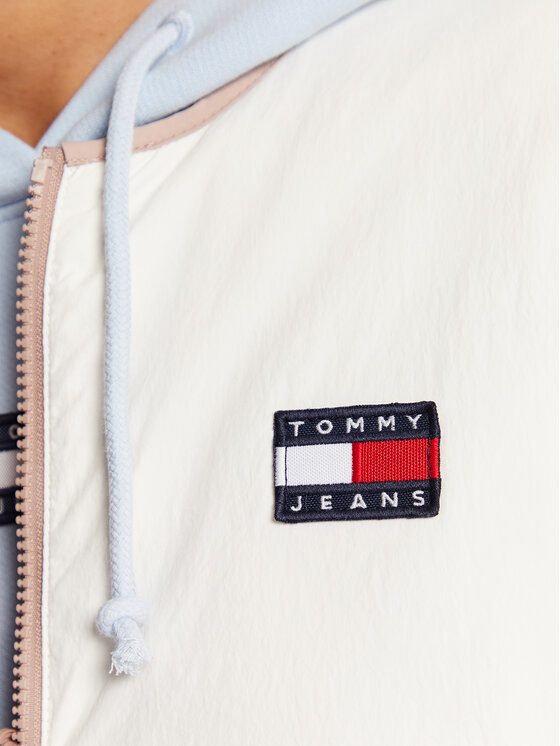 Tommy Jeans Tommy Jeans Vestă Reversible DW0DW14934 Écru Relaxed Fit