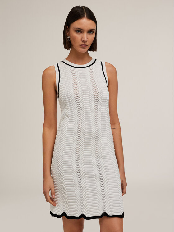 Motivi Motivi Vestito da giorno 7699W001353N0S1 Bianco Regular Fit