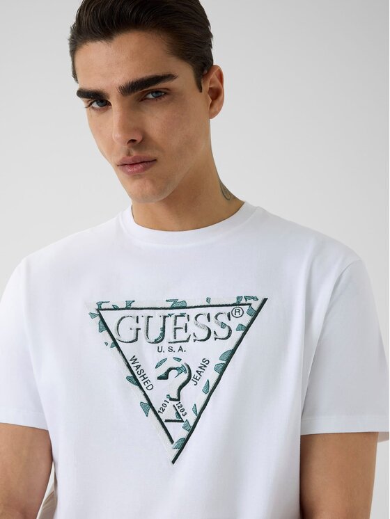 Guess Guess T-Shirt 183289 Bílá Classic Fit