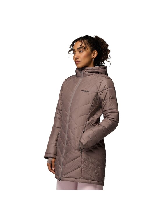 Columbia Columbia Kurtka zimowa Heavenly Long Hooded Jacket 1738161254 Brązowy Regular Fit