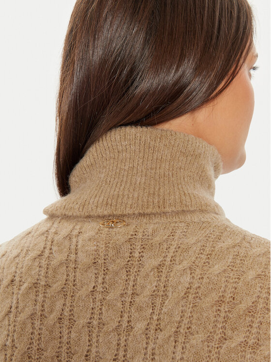 Liu Jo Liu Jo Rollkragenpullover WF4389 MA43P Beige Regular Fit