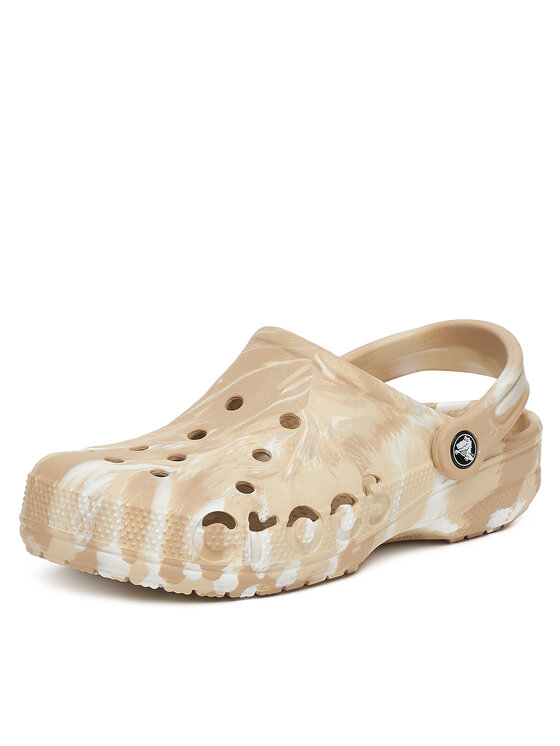 Crocs Crocs Natikače BAYA MARBLED CLOG 206935-2ZM Bež