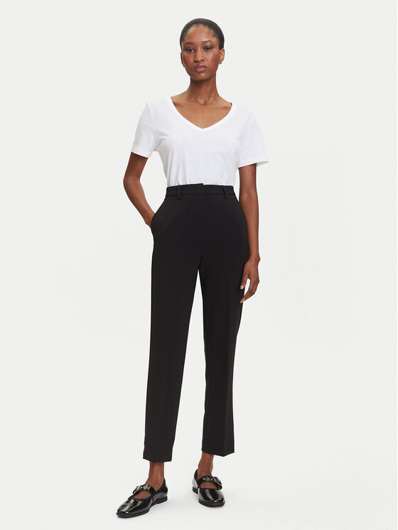 KARL LAGERFELD KARL LAGERFELD Chinosy A3W10098 Czarny Slim Fit