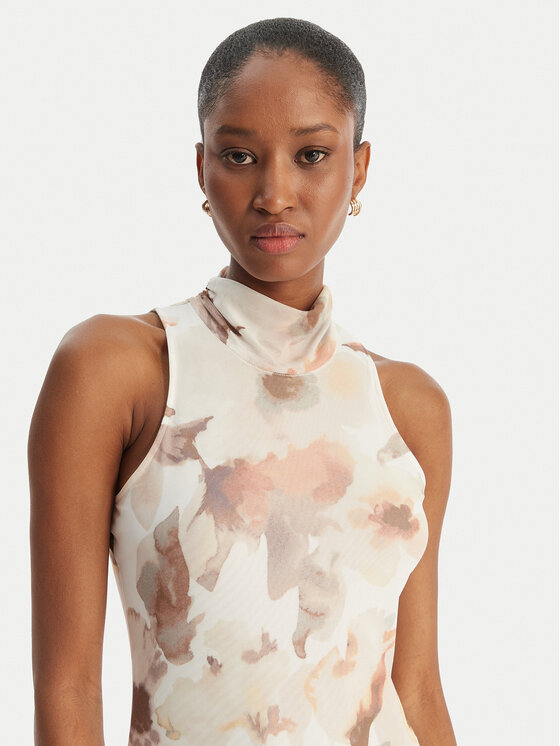 Bardot Bardot Večerné šaty Leanna 60373DB1 Krémová Slim Fit