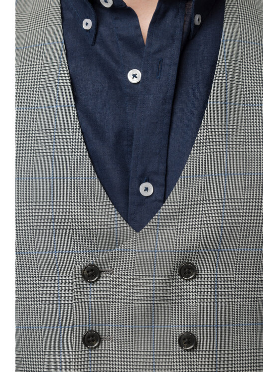 Lancerto Lancerto Kamizelka Calgary KA073123000002 Szary Slim Fit