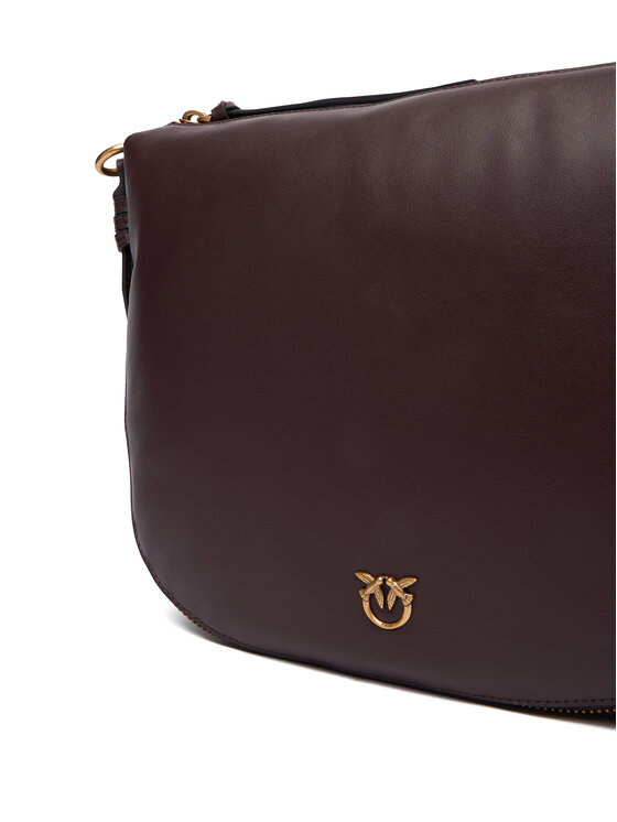 PINKO PINKO Torebka Hobo Zip Around Classic Ai 25-26 PLTT 105113 A0QO Bordowy