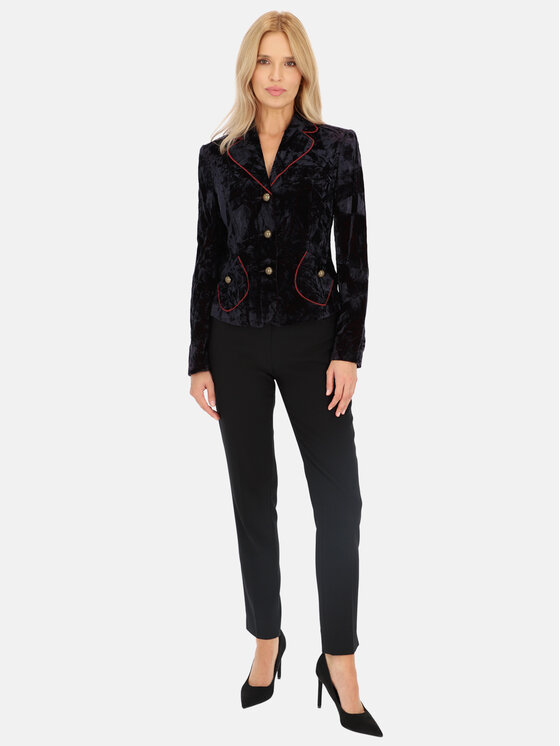 Potis & Verso Potis & Verso Marynarka Blu Fioletowy Regular Fit