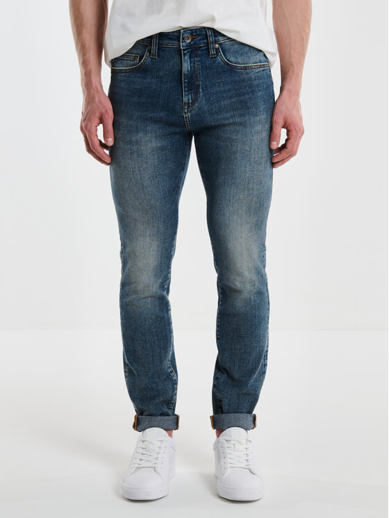 BIG STAR BIG STAR Jeansy ERVAD Granatowy Skinny Fit