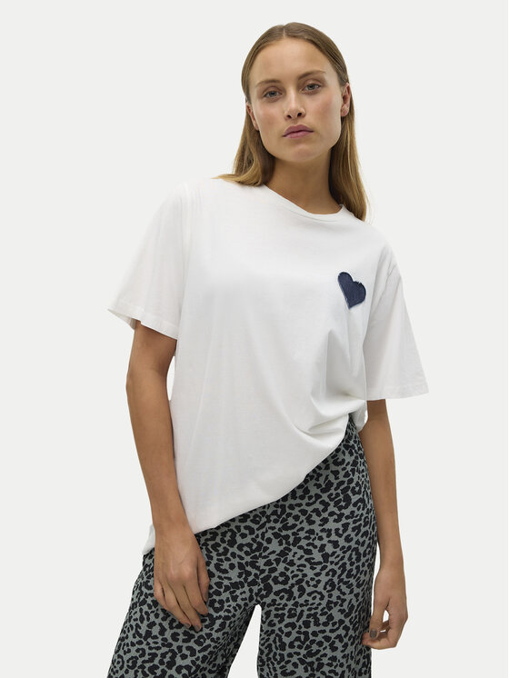 Vero Moda Vero Moda T-shirt Halle 10321318 Bijela Loose Fit