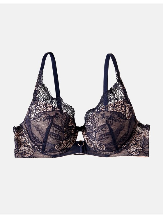 Esotiq Esotiq Biustonosz push-up 39984-59X Granatowy