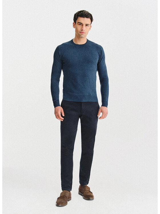 Pako Lorente Pako Lorente Sweter P25WN-2X-033 Granatowy Classic Fit