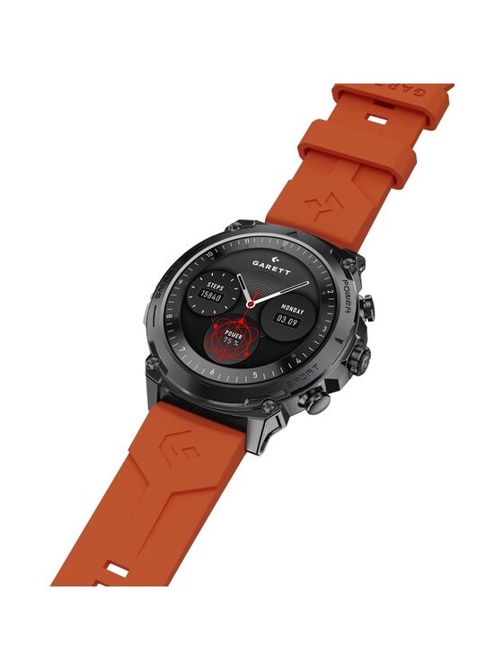 Garett Garett Zegarek 5904238486856-PAY-BLACK Czarny