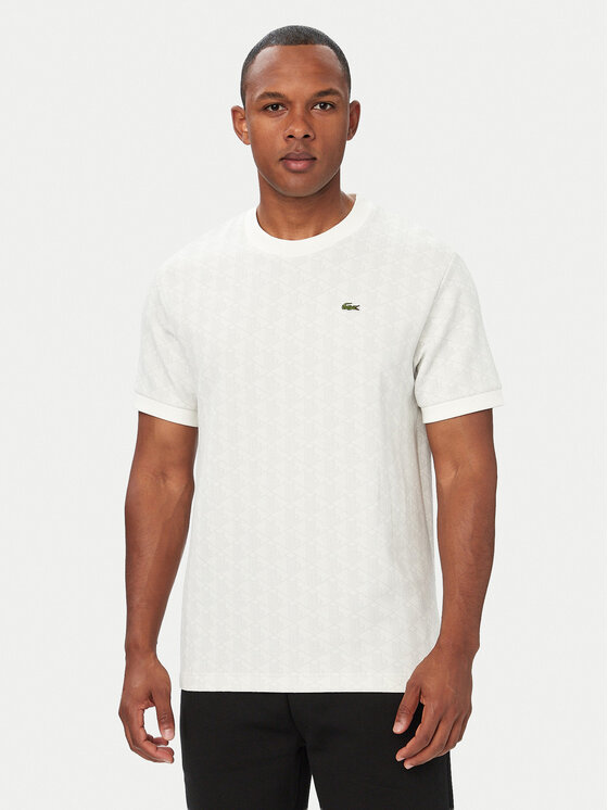 Lacoste Tricou TH1197 Bej Regular Fit