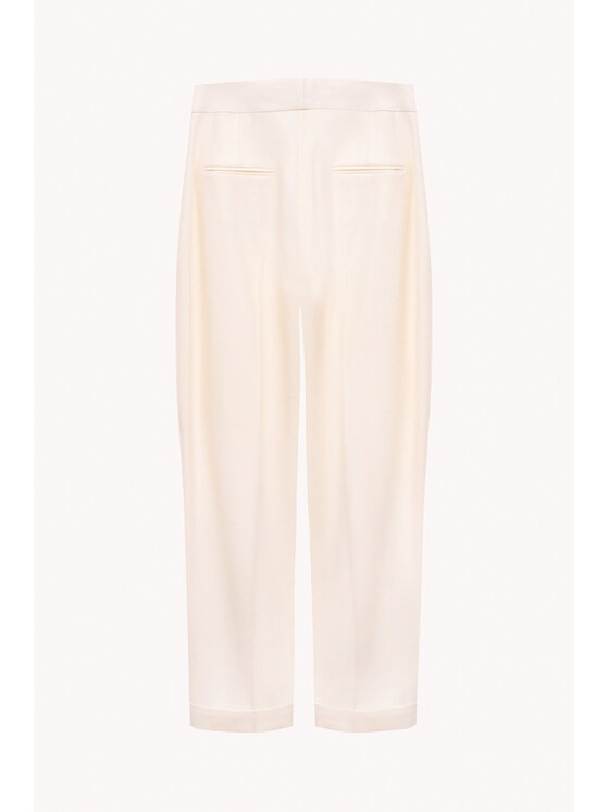 Epuzer Epuzer Pantaloni di tessuto Muse Wide Crema Loose Leg