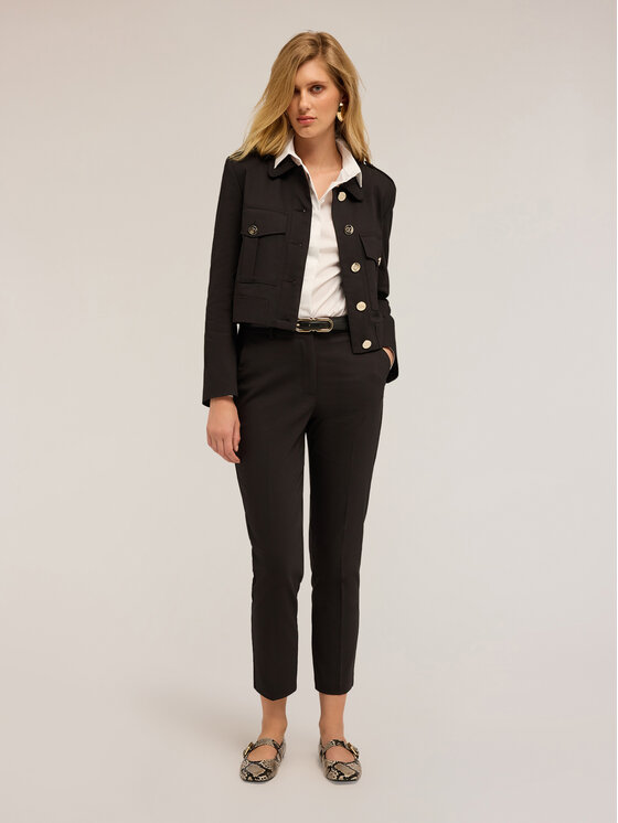 Motivi Motivi Pantaloni di tessuto P069Q004098N033 Nero Regular Fit