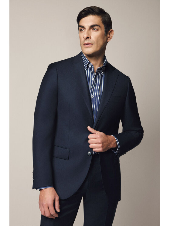 Lancerto Lancerto Garnitur Oristano GA073125000027 Granatowy Slim Fit