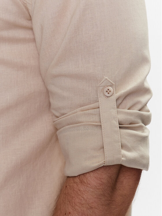 INDICODE INDICODE Hemd Hanko 20-327 Beige Regular Fit