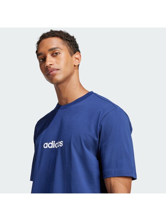 adidas adidas T-Shirt Essentials Linear JE8999 Σκούρο μπλε Regular Fit