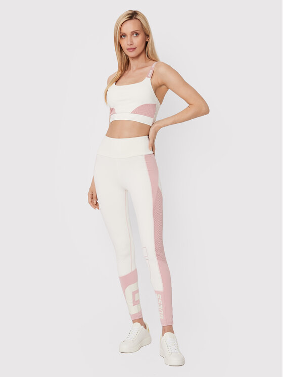 Leggings V2YB06 MC049 Bianco Slim Fit