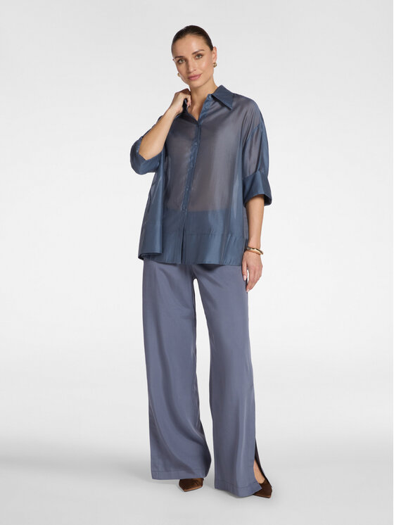 Elena Mirò Elena Mirò Spodnie materiałowe P013P000461N013 Szary Regular Fit