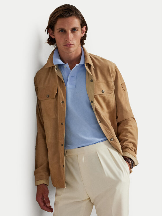 Polo Ralph Lauren Polo Ralph Lauren Тениска с яка и копчета Core Replen 710782592 Син Custom Slim Fit