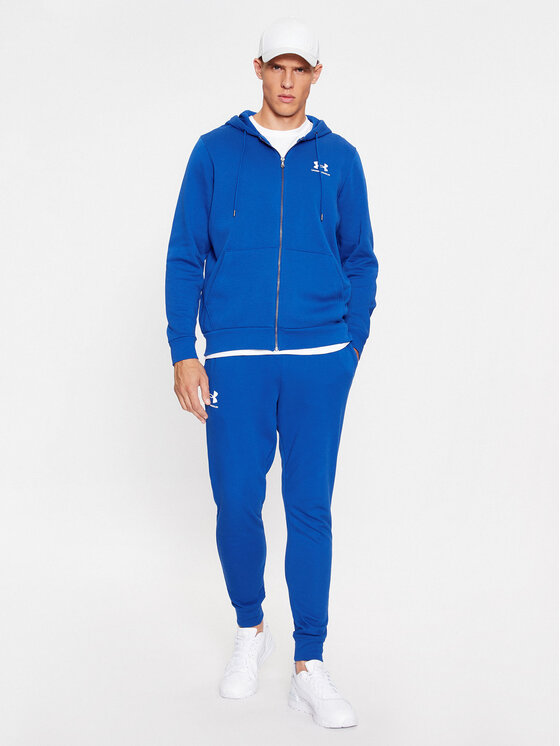 Under Armour Under Armour Bluza Ua Essential Fleece Fz Hood 1373881 Niebieski Loose Fit