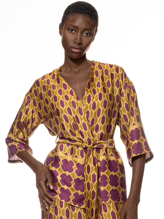 Mey Mey Kimono 1210020 Fioletowy Comfortable Fit
