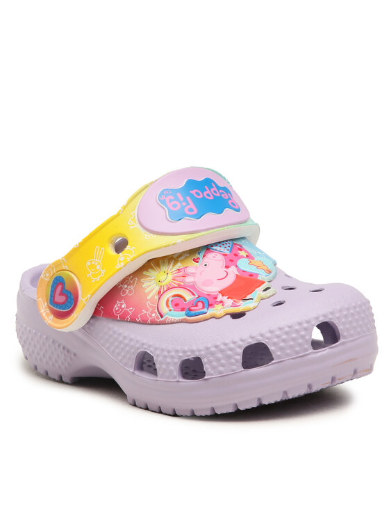 Crocs Crocs Šľapky Cls Fl Iam Peppa Pig Cgt 207915 Fialová