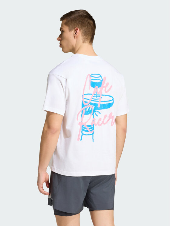 adidas adidas Koszulka techniczna 167856 Biały Loose Fit