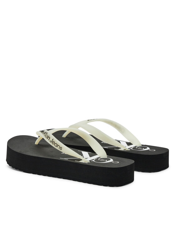 Calvin Klein Jeans Calvin Klein Jeans Japonke Beach Sandal Flatform YW0YW01620 Črna