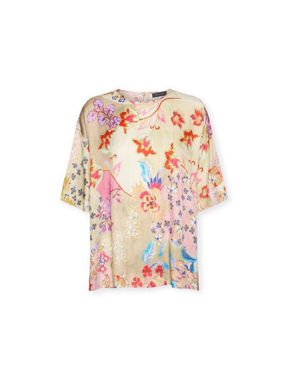 Elena Mirò Elena Mirò Bluzka 2160Z100042N041 Czerwony Boxy Fit