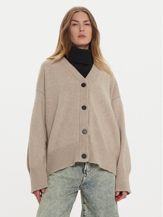 ViCOLO ViCOLO Kardigan 55007S Smeđa Regular Fit