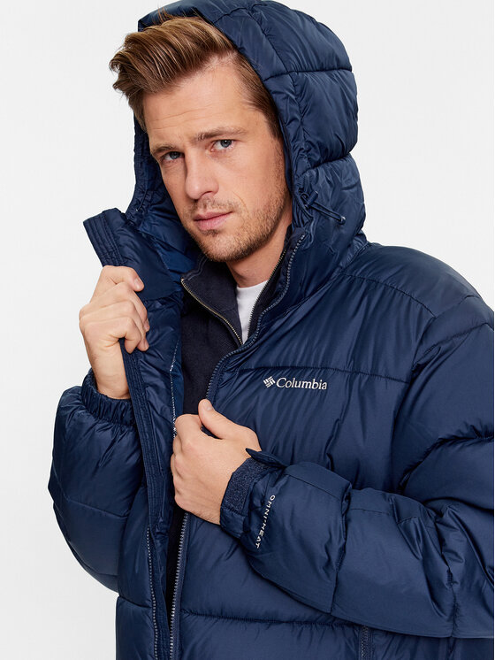 Columbia Columbia Zimska jakna Pike Lake™ II Hooded Jacket Tamnoplava Regular Fit