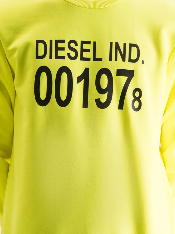Felpa diesel giallo fluo best sale