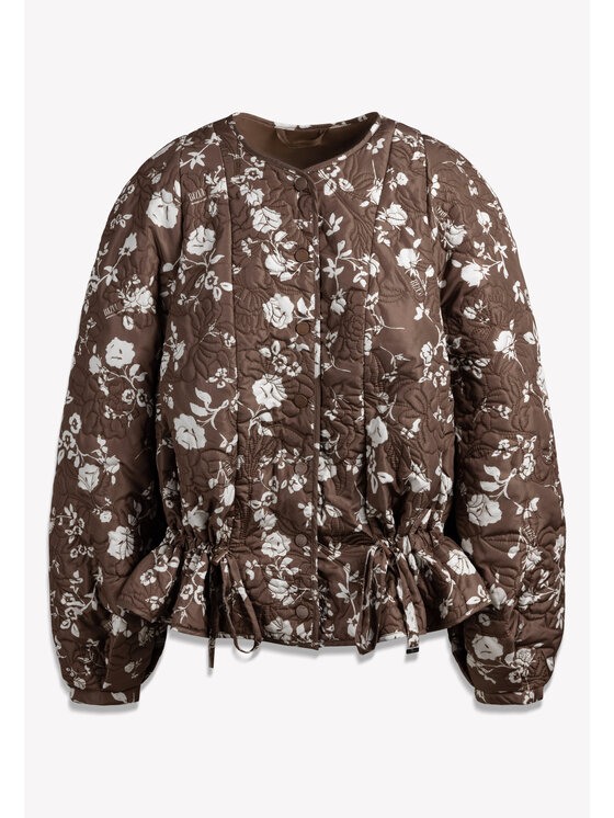 BIZUU BIZUU Kurtka przejściowa LUCISSE FLORAL JACKET Brązowy