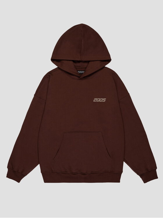 2005 2005 Mikina Basic Hnedá Oversize
